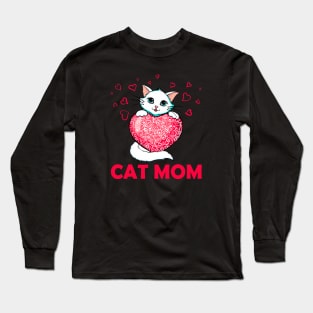 Cat Mom Long Sleeve T-Shirt